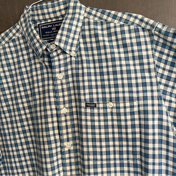 Mens Polo Ralph Lauren Short Sleeve Button Down Shirt - Picture 2 of 4